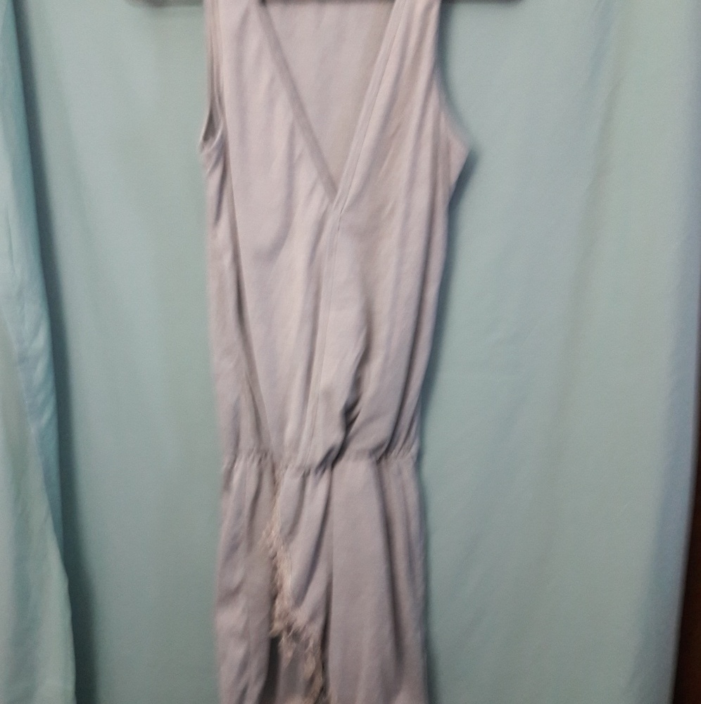 Gray cotton with embellished skirt